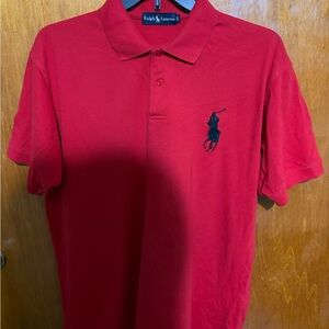 Ralph Lauren Men's Polo Shirt in Vibrant Red